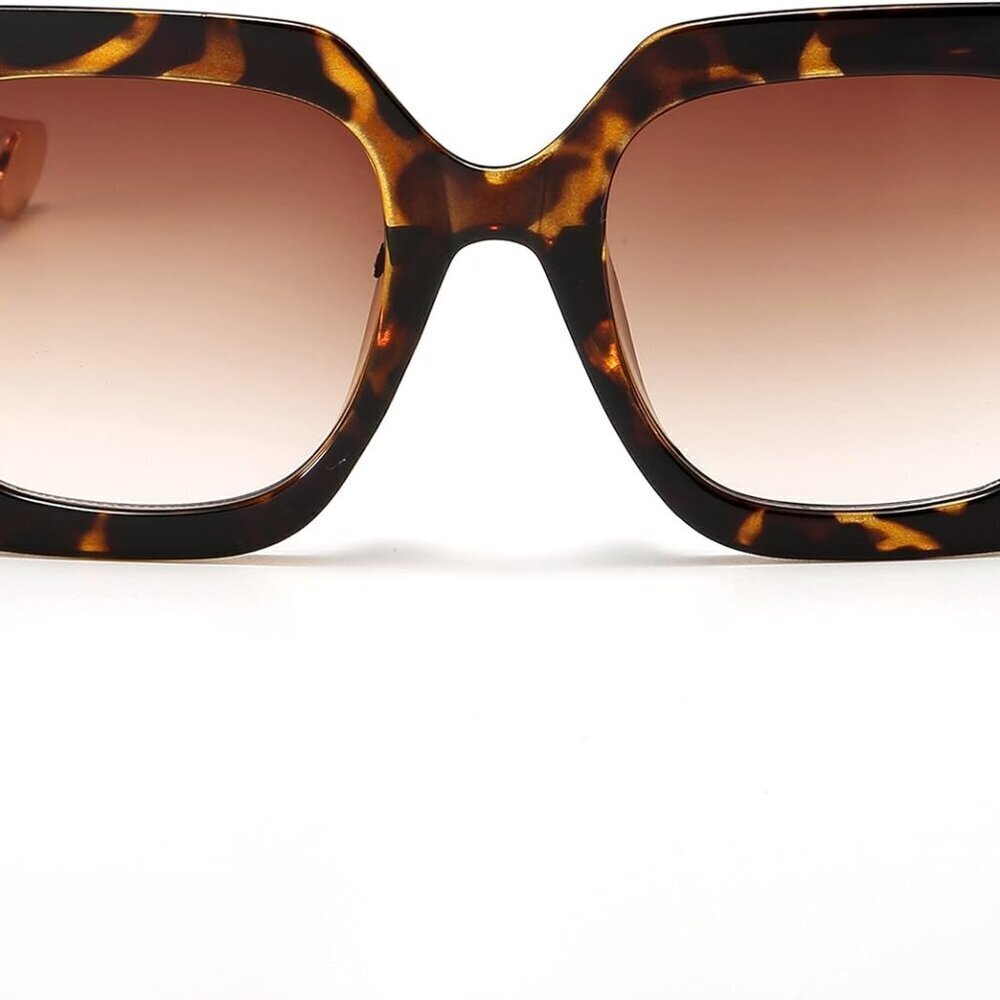 Oversized Square Sunglasses Women Big Frame Fashion Cat Eye UV400 Protection